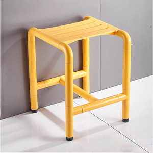 Chaise de douche Takehiro en plastique et acier inoxydable, capacité 250 kg, antidérapante, pour personnes âgées et handicapées - Product Image 2