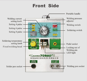 Machine à souder par impulsions portable haute performance <span class=keywords><strong>Sunkko</strong></span> <span class=keywords><strong>709AD</strong></span>+ pour batteries lithium-ion 18650/14500, nouveau soudeur par points 3,8 kW - Product Image 6