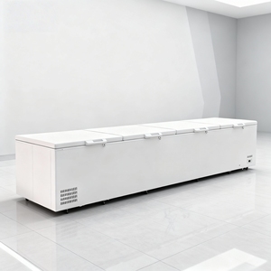 Refrigerador de Supermercado de Cuatro Puertas de 2200L, 220V, Congeladores Profundos, Refrigeradores para Exhibición de Mariscos y Helados con Compresor de Refrigeración - Product Image 4