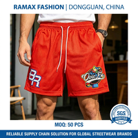 Shorts en maille RAMAX 250 GSM, haute densité, respirants, pour athlétisme, basketball, gym, personnalisables, vente en gros, MOQ 50