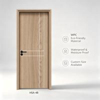 Porte intérieure en WPC, écologique, anti-termites, imperméable, insonorisée, résistante aux rayures, chambre à coucher, appartement, OEM, vente en gros