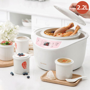 Cấp Bằng Sáng chế 3 Nồi Nồi Chậm Gia Đình Đồ Nấu Nướng Điện Simmering Đôi Nồi Hơi Xương Súp Nồi Nấu Chậm - Product Image 1