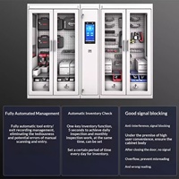 Armoire à outils intelligente pré-assemblée avec gestion RFID, pesage, reconnaissance d'empreintes digitales et faciale, résistante à la rouille, capacité de plus de 70 kg pour usine