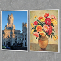 Porte-cartes coulissant en acrylique multi-tailles, étui transparent pour badge d'identification en plastique, impression UV, style moderne, affichage de photos et de cartes nominatives A4 A5 A6