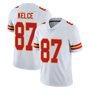 87 Travis Kelce 10 Isiah Pacheco 4 Rashee Rice 95 Jones 15 Patrick Mahomes Jersey sepak bola jahit kualitas terbaik - Product Image 4