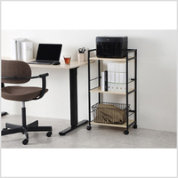 Support d'imprimante Offres Spéciales Grande table d'imprimante à 3 niveaux Chariot de rangement pour ordinateur-Chariot roulant avec étagère de rangement avec roues