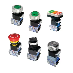 16mm momentary LED light Luminous power logo metal push button switch with flat round head doorbell push button switch