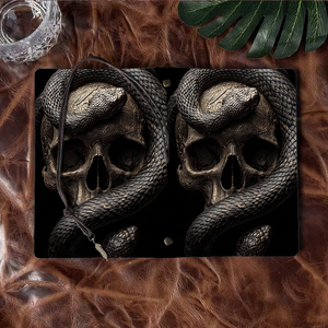 A6 taccuino artigianale utile per studenti universitari di scienze umane perfetto per analisi del testo e contorni di saggio con teschio e un - Product Image 6