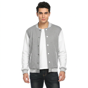 2025 <b>Top</b> Trending Sporty Dyed Cheap Price Many Color Custom Brand University Student Wear Cotton Baseball Varsity Jackets - Product Image 1
