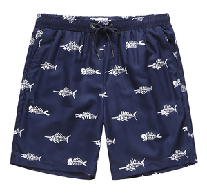 Shorts de Playa de Secado Rápido Firness, 100% Poliéster, Estampado Floral, con Cierre de Cordón, Cintura Media, Servicio OEM, Impresión Digital - Product Image 1