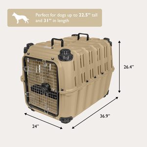 Cage de transport pour chien Mammoth Guardian, 36 pouces, robuste, décontractée, pour chiots, chiens de petite, moyenne et grande taille, sécurisée, avec 3 verrous à boulons, pour l'aventure - Product Image 6