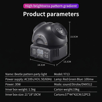 Láser de Discoteca RGB para DJ, Control Remoto de Sonido DMX-512, para Club, KTV, Bodas, YSH
