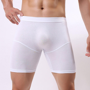 Ropa interior de hombre de alta calidad, Bóxer largo personalizado con algodón transpirable de tiro medio, nuevo diseño en gris, directo de fábrica a precio barato - Product Image 4