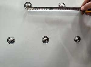 Op maat gemaakte zware handbediende zwaartekracht-stalen kogeltransporttafel - Product Image 5