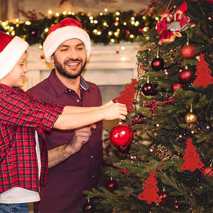 Hot Selling Christmas Cutlery Set Felt Table Decoration Christmas <b>Tree</b> Ornament Snowflake Utensil Holder Coaster Bulk - Product Image 6