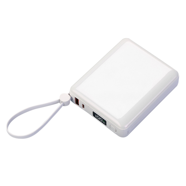 Factory Made Big Capacity 15000mah Mini Power Bank Portable Fast Charging Powerbank With Cables Digital Power Display
