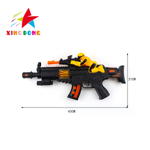 Juguetes <span class=keywords><strong>de</strong></span> Sonido y Música para Niños, Juguetes Eléctricos con Pilas, Juguetes <span class=keywords><strong>de</strong></span> Pistola <span class=keywords><strong>de</strong></span> Plástico Vibrante con Luces Intermitentes y <span class=keywords><strong>Soldados</strong></span> - Product Image 2