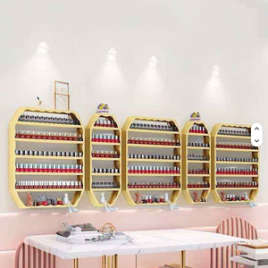 Support mural pour présentation d'art des ongles, pour le rangement des vernis à ongles dans les salons de manucure - Product Image 4