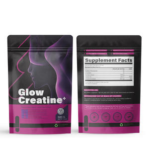 Creatina Orgánica Glow, L-Carnitina, Cúrcuma, Vitamina D, Complejo de Vitaminas B, Mezclas Personalizadas ODM, Vegano, Kosher, Certificado por el USDA, en Polvo - Product Image 3