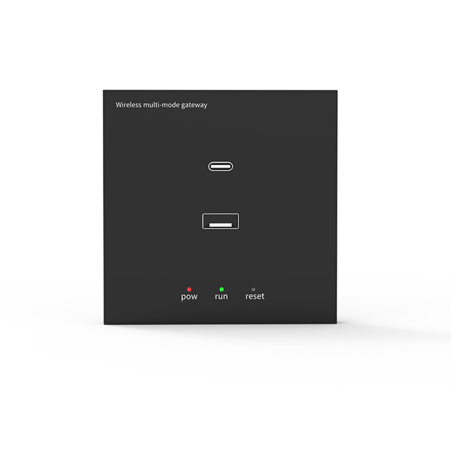 Black Tuya Multi Mode Gateway ZIGBEE 3.0 BLE MESH Smart Home Hub Wall Gateway Installation With Usb and Tc