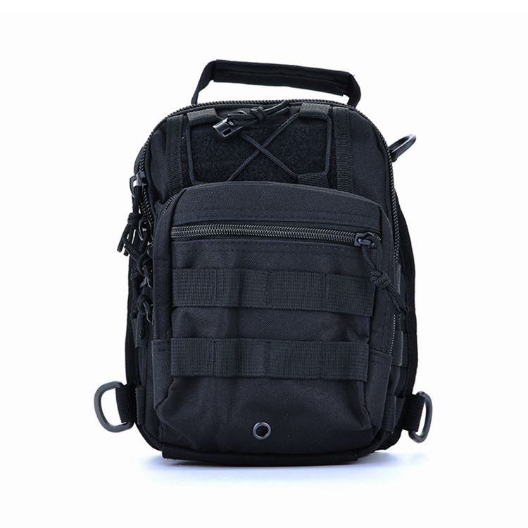 WRLDMCWLQ Borsa a tracolla Borsa a tracolla da uomo piccola borsa a tracolla Borsa casual Borsa da petto per viaggi Sport Corsa Escursionismo, nero
