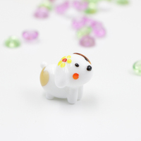 Nouveau design intéressant en verre fait à la main belle statue animal figurine