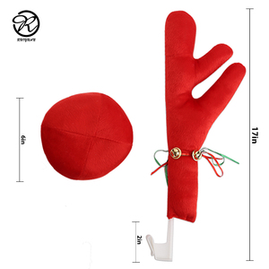 عيد الميلاد سيارة الرنة قرن الوعل عيد الميلاد سيارة ديكور السيارة إلك الرنة قرن الوعل - Product Image 4