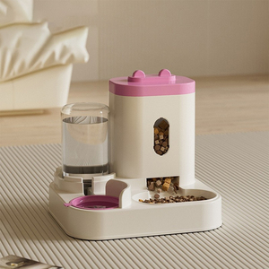Factory Direct New Auto <b>Cat</b> <b>Feeder</b> & Waterer - 2-in-1 Dispenser Bowl - Product Image 5