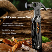 Ensembles d'outils portables et multi-outils de survie pour le camping en plein air, couteau, tournevis, embouts, équipement de survie, marteau cloueur