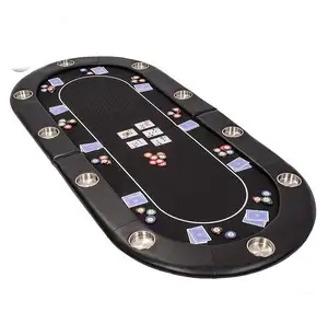 10-Player Game Table Poker Folding Poker Table High Quality Poker Table Top