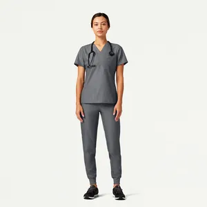 Yuhong Custom Uniform Nursing Suit Jumpsuit Work Clothes Medical Women 1 Piece Plus Size Scrubs Nurse Uniforms For Hospital