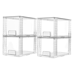 Caja de almacenamiento de cosméticos de Venta caliente Caja de almacenamiento a juego libremente desmontable apilable de estilo de cajón de escritorio de 12 pulgadas - Product Image 3