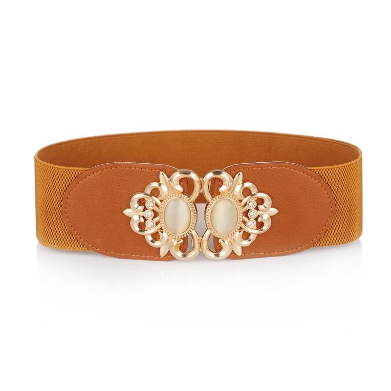 Wide Elastic Stretch Retro Waist Belt For Women Oem