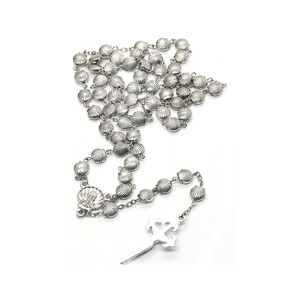 <strong>8</strong> mm Holy Sea Styles <strong>Camino</strong> De Santiago Zinc Alloy Metal Shell Rosary Beads Necklace Religious Retro Silver Shell Beads - Product Image 4