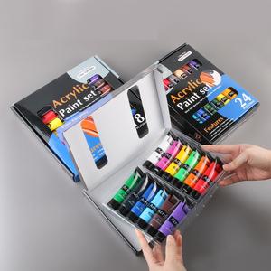 مجموعة ألوان أكريليك مائية مقاومة للماء ودائمة للرسم على الجدران والخشب والصخور - أدوات رسم للأطفال - Product Image 4
