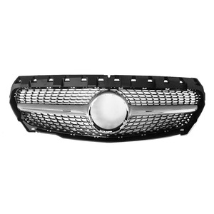 กระจังหน้า Veidt สำหรับ Mercedes-Benz CLA-Class W117 รุ่นปรับแต่ง <span class=keywords><strong>Panamericana</strong></span> ปี 2014-2016 สีเงิน/ดำ - Product Image 4