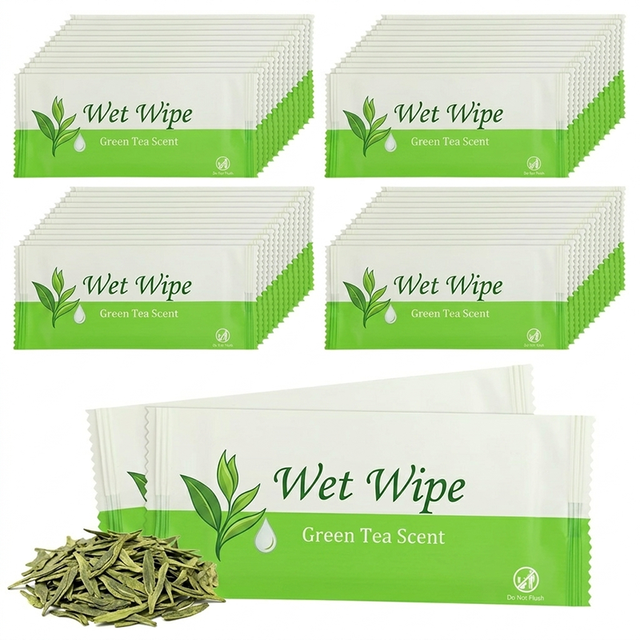 OEM Individual Wrapped Wipes Portable Alcohol Free Hand Cleaning Single Pack Wet Wipes for Restaurant Hotel Wholesale