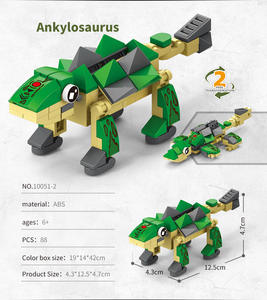 ELI TOYS, 240 Uds., 8 en 1, juguete electrónico <span class=keywords><strong>de</strong></span> construcción DIY, Mini bloques <span class=keywords><strong>de</strong></span> construcción <span class=keywords><strong>de</strong></span> plástico ABS, Kit <span class=keywords><strong>de</strong></span> transformación <span class=keywords><strong>de</strong></span> dinosaurio para niños - Product Image 4