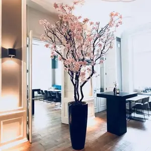 <span class=keywords><strong>Tik</strong></span> <span class=keywords><strong>Tok</strong></span> <span class=keywords><strong>YouTube</strong></span> Instagram Dernières tendances en matière de plantes en pot personnalisées, bonsaï, cerisier artificiel rose et blanc pour la décoration intérieure - Product Image 1
