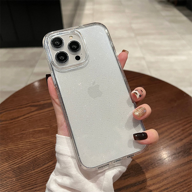 Glitter Phone case for iPhone 16 15 14 13 12 Luxury Bling Mobile Phone case Design for APPLE Pro Max Starlight Bling Sparkle Tpu