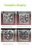 Ventilateur d'extraction pour serre avicole, type boîte murale, extracteur d'air industriel avec tailles variables