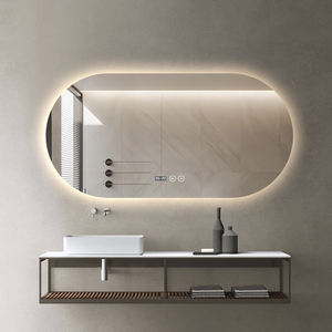 Espejos Inteligentes Miroir <span class=keywords><strong>de</strong></span> <span class=keywords><strong>salle</strong></span> <span class=keywords><strong>de</strong></span> <span class=keywords><strong>bain</strong></span> ovale à <span class=keywords><strong>led</strong></span> design étanche pour le salon avec désembueur - Product Image 1