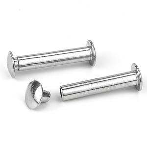 10 ensembles/sac Rivets semi-tubulaires à tête bouton en acier inoxydable 201, M3 M4, embouts de fixation à sertir, Grade 8.8 - Product Image 1
