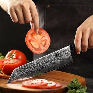 Diseño original Damast kochmesser set <span class=keywords><strong>Damasco</strong></span> Kiritsuke cuchillo japonés <span class=keywords><strong>Damasco</strong></span> acero cuchillo de cocina con G10 y mango de resina - Product Image 5