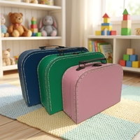 Boîte de rangement en carton imperméable personnalisée avec poignée cousue pour jouets de bébé, chaussettes, emballage de bougies - Impression CMYK Rose Rouge