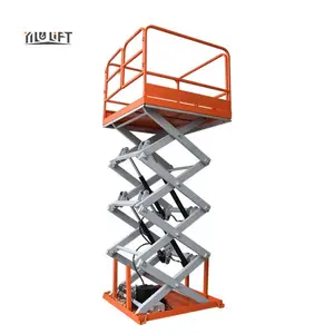Compras de pánico 300kg 3M Plataforma de trabajo de altura Mini elevador de tijera manual Plataforma elevadora de tijera con CE
