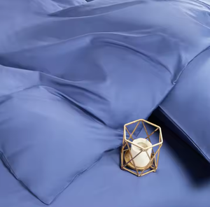 Set di biancheria da letto 4 pezzi eco-friendly per tutte le stagioni in cotone 100% copripiumino di alta qualità lenzuola tessuto stile Design semplice borsa - Product Image 2