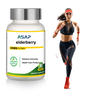 Tabletas de bayas de saúco, antocianinas naturales orgánicas, suplemento de extracto de saúco, tabletas de bayas de saúco - Product Image 1