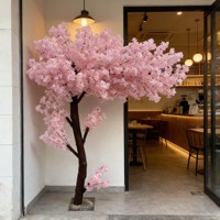 Arbre artificiel de cerisier en fleurs résistant aux UV, personnalisé, en plastique, en pot, écologique, haute simulation, pour mariage, Noël, maison, jardin