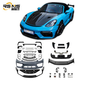 Kit carrosserie amélioré pour <span class=keywords><strong>Porsche</strong></span> Cayman Boxster 718 982 GT4 GT4RS : pare-chocs avant, diffuseur arrière, spoiler en PP/fibre de carbone sèche - Product Image 3